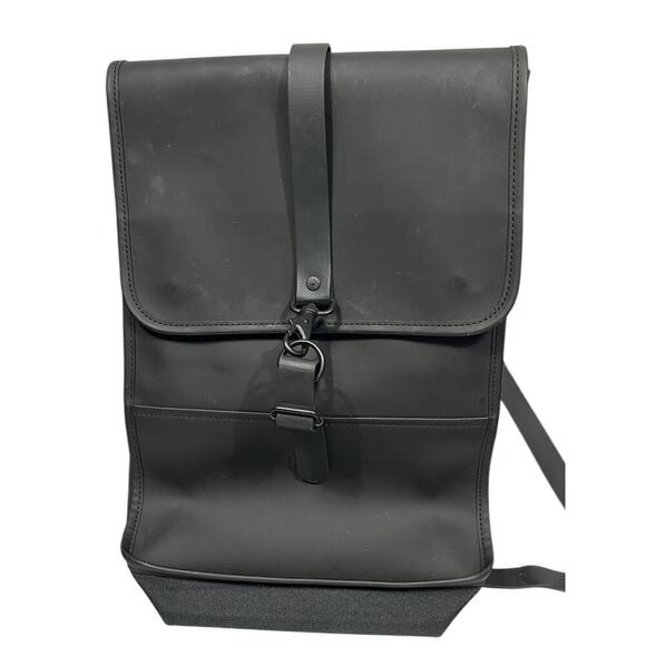 Rains Unsex Black  Backpack Mini main image 5